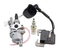 GOOFIT GOOFITCarburador con Bujía De Bobina De Encendido Reemplazar para 2 Stroke 47cc 49cc Pocket Bike Super Bike Mini Quad