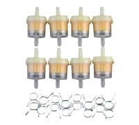 GOOFIT Juego de 10 Piezas de Filtro de Combustible de Aceite Abrazadera de Resorte Motocicleta Accesorio reemplazo para Bicicleta de Tierra ATV ciclomotor Scooter Bicicleta de Bolsillo