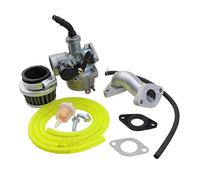 GOOFIT Kit de reconstrucción del carburador del filtro de aire del carburador amarillo PZ19 Reemplazar Para 50cc 110cc 125cc Moped ATV