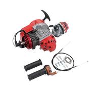 GOOFIT Mejorado 49CC Motor de 2 Tiempos reemplazo para Mini vehículo Todoterreno DIY Motor Bicicleta de Bolsillo Gasolina G Scooter ATV Quad Bike Rojo