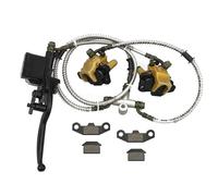 GOOFIT Montaje De Pinzas De Cilindro Maestro De Freno De Disco Delantero con Almohadillas De Freno Reemplazar para Chinese 50cc 70cc 90cc 110cc 125cc ATV Quad
