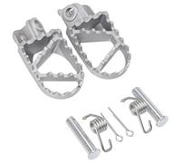 GOOFIT Motocicleta 10mm Estriberas de aluminio Reemplazo para 50cc 70cc 90cc 110cc 125cc Dirt Pit Bike