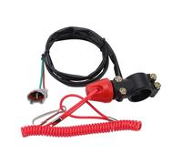 GOOFIT Motocicleta 22mm 7/8" ON Off Controlador Control Manillar Botón Montado Interruptor Llama con Enchufe Estanco Reemplazo para ATV Dirt Bike Go Kart Scooter Pit Bike