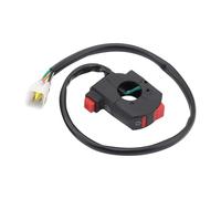 GOOFIT Motocicleta CB 22mm 7/8" ON Off Controlador Control Manillar Faro Señal luz Botón Interruptor Montado con Enchufe Impermeable Reemplazo para ATV Dirt Bike Go Kart Scooter Pit Bike