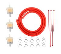 GOOFIT Motocicletafiltro De Combustible Línea Clips De Resorte Abrazaderas Tubo Manguera Diámetro Interior Aceite Gasolina Reemplazar para Motocross ATV Scooters Red