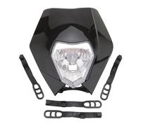 GOOFIT Negro 12V 35W Super moto halógeno faro indicador carenado sombra de lámpara Reemplazar Para Dirt Bike Moter Pocket Bike