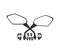 GOOFIT Negro 8mm 10mm M10 M8 Espejo Lateral de Visión Trasera de La Motocicleta 360 Grados de Rotación Instalar el Adaptador de Tornillo con Reemplazo para UTV Moped ATV Scooter Quad