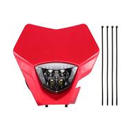 GOOFIT Pantalla roja de repuesto para faros delanteros de motocicleta de 12 V para ATV, scooter, bicicleta, todoterreno