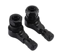 GOOFIT Par de neumáticos de repuesto reemplazo reemplazo para motocicleta de 90 grados negro