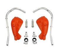 GOOFIT Paramanos Moto Enduro 22mm Universal Aluminio Acerbis Motocross Protecciones para Pit Bike ATV Quad Scooter Off-Road Ciclomotor Naranja