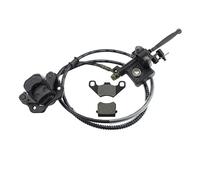 GOOFIT Pinza De Cilindro Maestro HidráUlico Izquierdo Con Pastillas De Freno Reemplazo Para China 50cc 70cc 90cc 110cc 125cc 150cc 200cc 250cc Taotao Sunl Atv Quad