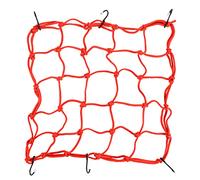 GOOFIT Redes Moto Cinturon Equipaje de Carga Elastico con Ganchos Pulsado reemplazo para Bicicletas de Motos Todoterrenos de Coches Camiones ATV Cars Truck 40 x 40 cm (Rojo)