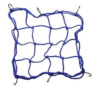 GOOFIT Redes Moto Cinturon Equipaje de Carga Elastico con Ganchos Pulsado reemplazo reemplazo para Bicicletas de Motos Todoterrenos de Coches Camiones ATV Cars Truck 30 x 30 cm (Azul)