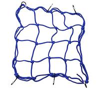 GOOFIT Redes Moto Cinturon Equipaje de Carga Elastico con Ganchos Pulsado reemplazo reemplazo para Bicicletas de Motos Todoterrenos de Coches Camiones ATV Cars Truck 30 x 30 cm (Azul Marino)