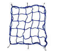 GOOFIT Redes Moto Cinturon Equipaje de Carga Elastico con Ganchos Pulsado reemplazo reemplazo para Bicicletas de Motos Todoterrenos de Coches Camiones ATV Cars Truck 40 x 40 cm (Azul)