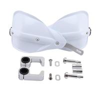GOOFIT reemplazo paramanos Moto 22mm Protector Manillar Motocross Enduro Aluminio Universal reemplazo para Pit Bike Scooter ATV Quad Ciclomotor OffRoad Blanco