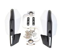 GOOFIT reemplazo paramanos Moto Enduro 22mm Protector Deposito Manillar Motocross Aluminio Universal reemplazo reemplazo para Pit Bike Offroad Scooter ATV Quad Pocket Bike Ciclomotor Blanco