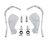 GOOFIT reemplazo paramanos Moto Enduro 22mm Universal Aluminio Acerbis Motocross Protecciones reemplazo reemplazo para Pit Bike ATV Quad Scooter Offroad Ciclomotor Blanco
