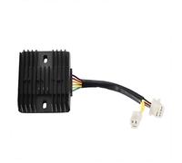 GOOFIT Regulador Moto Voltaje 12v Rectificador 5 Pines o 6 Pines reemplazo para 250cc 260cc CF250 CH250 CN250 Pit Bike Scooter ATV Quad Go Kart Ciclomotor Negro