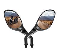 GOOFIT Retrovisor Moto 8mm Redondos Universales Espejo reemplazo para Ciclomotor GY6 50cc 80cc 125cc 150cc 250cc Pit Bike ATV Scooter Negro