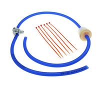 GOOFIT Tubo Gasolina 8mm con Filtro Combustible Moto con Llave Aceite Universal reemplazo para Pit Bike Scooter y Ciclomotor Motor Bciclete ATV Quad Go Kart Azul
