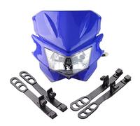 GOOFIT Universal 12V 35W Motocicleta Supermotard Faros Delanteros Indicador de Marchas reemplazo para KX125 KX250 KXF250 KXF450 KLX200 KLX250 KLX450 Azul