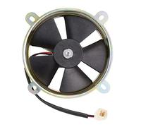 GOOFIT Ventilador Radiador 12V Moto DC Refrigerante Redondo reemplazo para 150cc 200cc 250cc Vertical Coche ATV Quad Motor Go Kart Ciclomotor y Scooter Negro