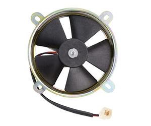 GOOFIT Ventilador Radiador 12V Moto DC Refrigerante Redondo reemplazo para 150cc 200cc 250cc Vertical Coche ATV Quad Motor Go Kart Ciclomotor y Scooter Negro