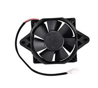 GOOFIT Ventilador Radiador 12v Moto Refrigerante Cuadrado DC Reemplazo Para Coche Pit Bike Scooter Atv Quad Go Kart Ciclomotor Negro