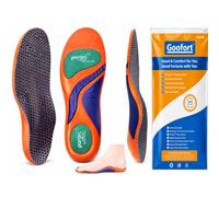 Goofort Plantillas de gel con soporte de arco para hombres y mujeres, 7 veces, protección contra golpes, 3D-Xpain™-Poron, fascitis plantar, plantillas ortopédicas, plantillas ortopédicas