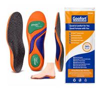 Goofort Plantillas de gel con soporte de arco para hombres y mujeres, 7 veces, protección contra golpes, 3D-Xpain™-Poron, fascitis plantar, plantillas ortopédicas, plantillas ortopédicas