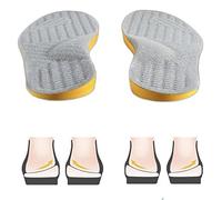 Goofort Plantillas ortopédicas 4 en 1 para corregir la postura, plantillas de gel para pies planos, soporte de arco ortopédico, sobrepronación, supinación, fascitis plantar, metatarsalgia X/O, valgus