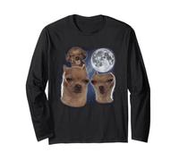 Goofy Ahh Dog Moon 3 Aullando en la Luna, Divertido, extraño, Maldito Manga Larga