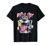 Goofy Dog Peace Graffiti Pop Personaje Arte Gráfico Retrato Camiseta