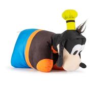 Goofy en Mickey y Sus Amigos Disney - Cojín de Peluche Ultra Suave y Multifuncional con Cierre de Velcro, abrazable, Viajes y pijamadas