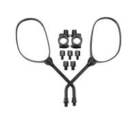 GOOGIT Adaptador de accesorios de espejo retrovisor negro universal de 8 mm adecuado reemplazo para la mayoría de las marcas de motocicletas scooter ATV de coche de calle