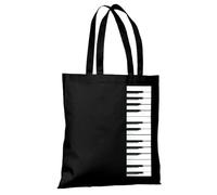 GOOGIT Bolsa de Música Piano Lienzo 100% Algodón Escuela Lecciones de Música Shopper Tote Bag Viaje (Bolsa de lona)