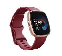 Google Fitbit Versa 4, el smartwatch que te ayuda a ponerte en forma, con 3 meses de suscripción al servicio Google Health Premium incluidos, hasta 6 días de batería, Rojo cereza/Aluminio rosa cobrizo