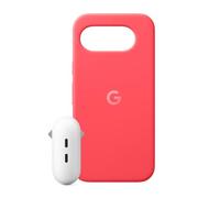 Google Funda Pixel 10a - Fabricada con plástico Reciclado, Carga sin impedimentos, Probada contra caídas - Frambuesa + Cargador rápido Pixel Flex de Doble Puerto USB-C de 67 W (Creado