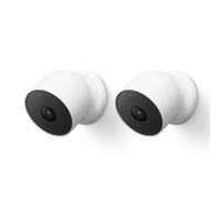 Google Nest CAM (Paquete de 2) - Cámara de Seguridad Inteligente para Interiores y Exteriores, White