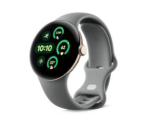 Google Pixel Watch 3 (41 mm) - Caja en Color Oro Champagne - Correa en Color Verde liquen - LTE