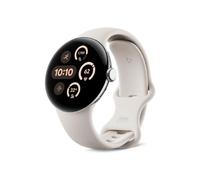 Google Pixel Watch 4 (41 mm) - Smartwatch Android con Seguimiento de la el Estado físico, y la Ayuda de Gemini - Caja de Aluminio en Color Plata Pulida - Correa Deportiva en Porcelana - Wi-Fi