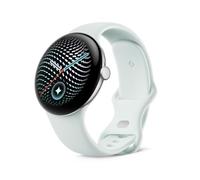 Google Pixel Watch 5 (45 mm) - Smartwatch - Plata Pulida/Correa Gris, LTE | Con pantalla abombada, monitorización completa de la salud y la actividad física, y ayuda de Gemini