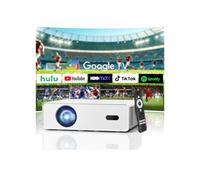 Google TV/Ultra LCD integrado de 4.5 pulgadas: proyector inteligente XENPONAD 4K, proyector de películas para exteriores con enfoque automático, audio Dolby, proyector portátil de 1080P para cine en