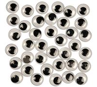 Googly Eyes, D: 12 mm, no pegajoso, 1000 piezas