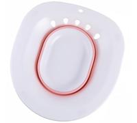 GOOHOCHY 1 bidé plegable portátil para mujer, cómodo lavabo materno para cuidado posparto, se adapta a inodoros estándar, diseño que ahorra espacio, color rosa para evitar sentadillas