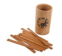 GOOHOCHY 1 Juego De Adivinación: Cubo De Bambú, Palos De Adivinación Chinos para Predicciones Precisas, Juego De Aprendizaje del Feng Shui I Ching con Contenido Educativo Y Artístico.