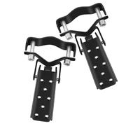 GOOHOCHY 1 Par de Pedales Plegables de Acero Antideslizantes para Reposapiés Trasero de Bicicleta, Accesorios Aplicables para Montaña, Carretera y BMX, Color Negro