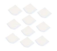 GOOHOCHY 10 Pañuelos de Algodón Puro para Bebés, Toallas Faciales Saliva Suaves de Doble Capa, Paquete de 10 Unidades Tamaño Pequeño en Azul, Toallas Multifuncionales para Cuidado E