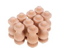 GOOHOCHY 10 Piezas Balaustres de Madera Maciza para Escaleras Interiores Columnas Decorativas Pequeñas Pilares Romanos para Barandillas Instalación Fácil y Versátil para Proyectos